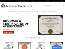 Tablet Screenshot of academicexcellence.com